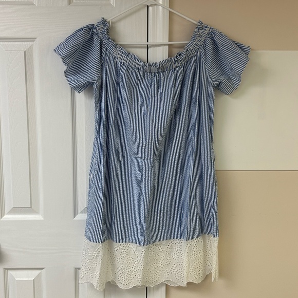 French Connection Belle Stripes Mixed Dress - Picture 3 of 6